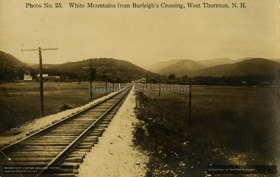 Postcard: White Mountains from Burleigh